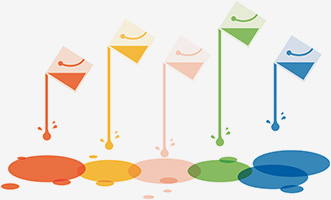 Tulsa Painting Paint Buckets Illustration